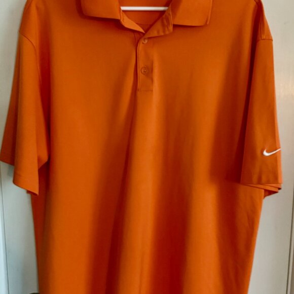 Nike Golf Men's Short Sleeve Polo Shirt Solar Orange Size XL - Picture 1 of 4